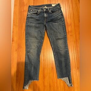 rag & bone Dark Blue Ankle Jeans